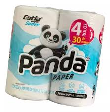 COD 7710 PAPEL HIGIENICO 30M FOLHA DUPLA C64 RL PANDA